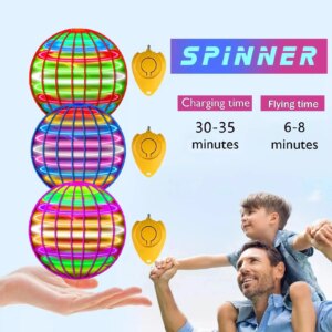 LED taika lentävät spinner drone lelu - Image 3